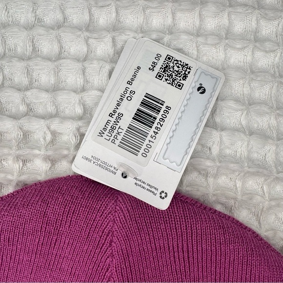 Lululemon Warm Revelation Winter Beanie Hat Pow Pink Tone NWT - Picture 4 of 6